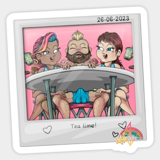 Tea Time polaroid with @sna101_art_ Sticker